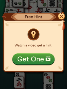 Interstitial ad example