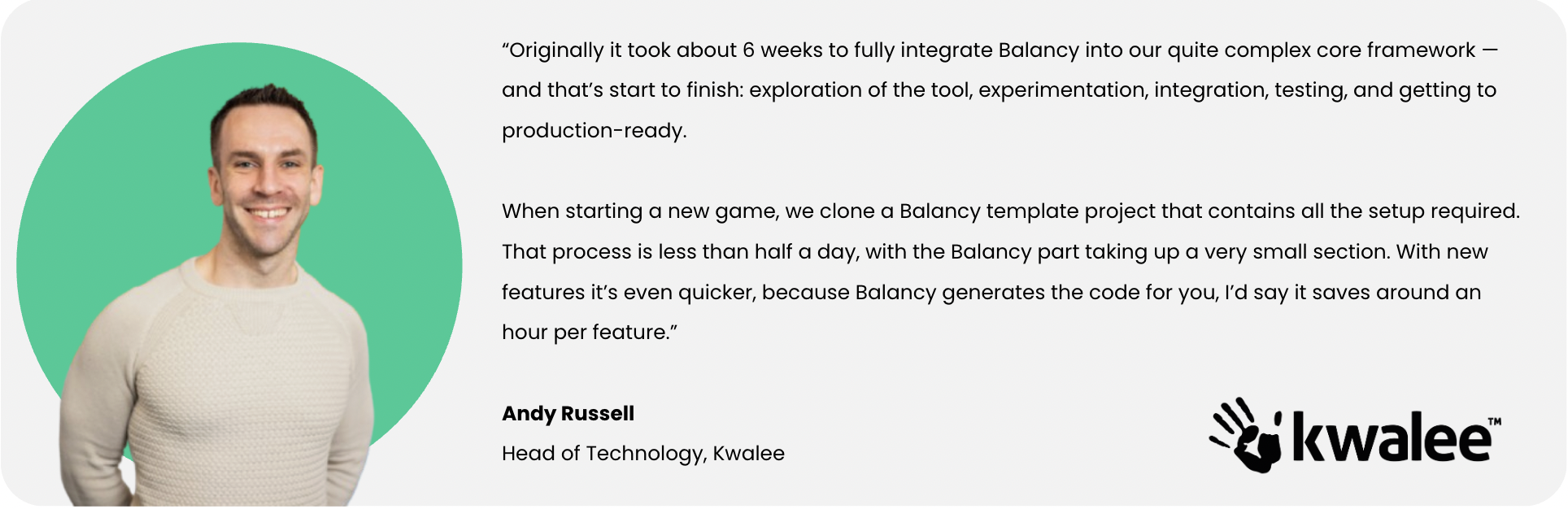 Kwalee about integration