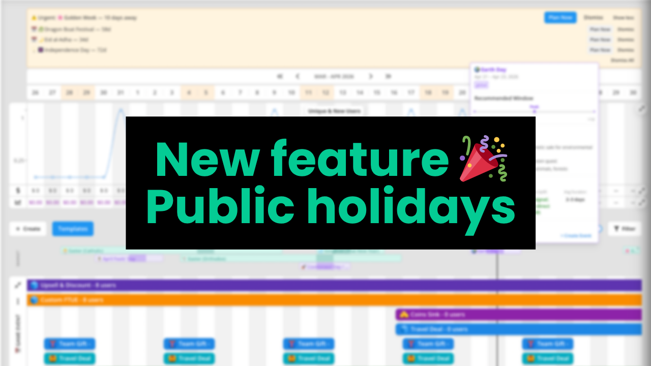 New: Public holidays